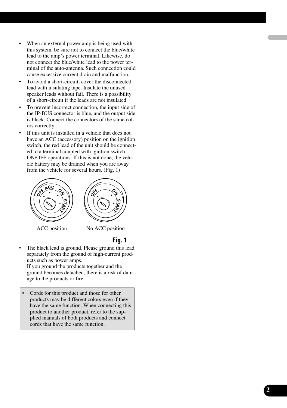 Fig. 1, 2français | Pioneer DEH-P55BT User Manual | Page 3 / 86