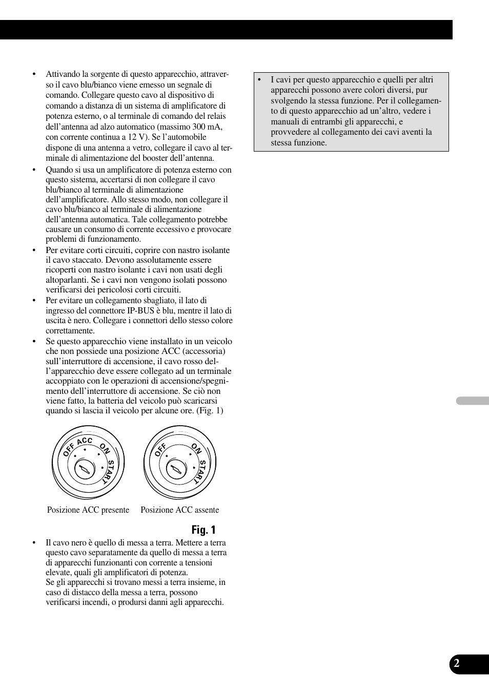 Fig. 1, Italiano | Pioneer DEH-P55BT User Manual | Page 51 / 86