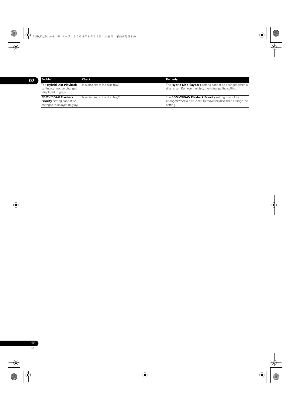 Pioneer BDP-51FD User Manual | Page 56 / 72