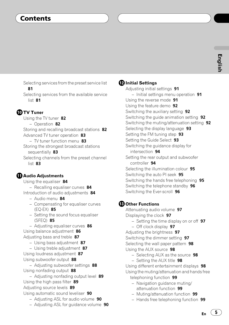 Pioneer ANH-P10MP User Manual | Page 5 / 109