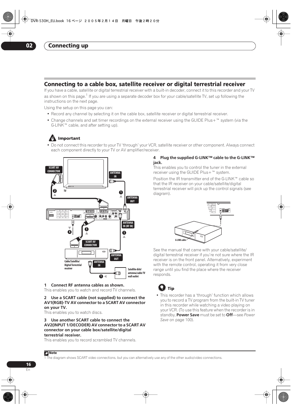 Connecting up 02 | Pioneer DVR-530H-S User Manual | Page 16 / 128