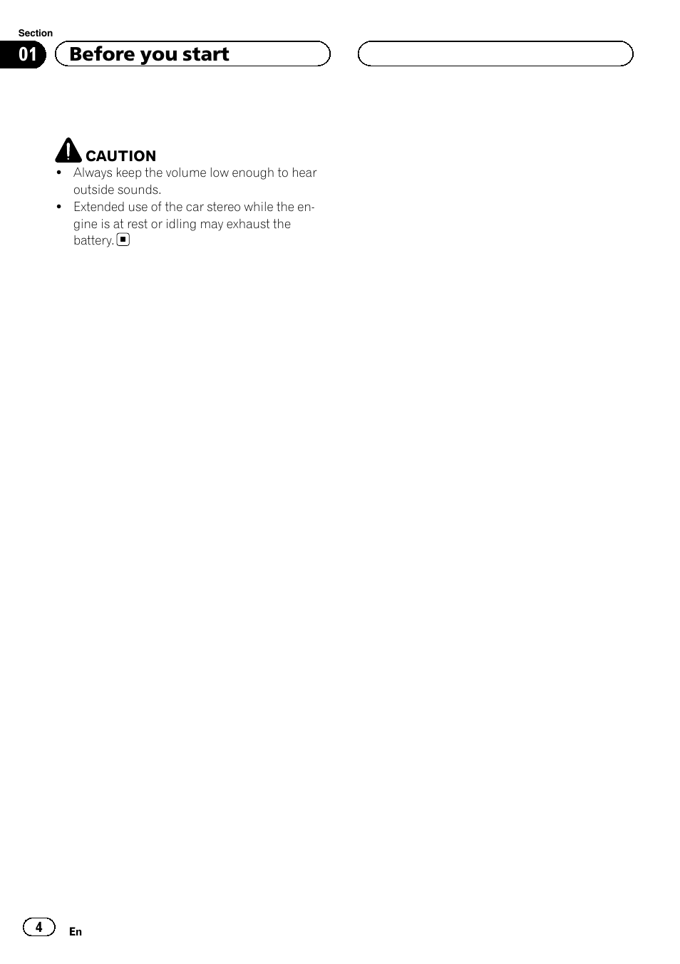 01 before you start | Pioneer RS-A99 User Manual | Page 4 / 16