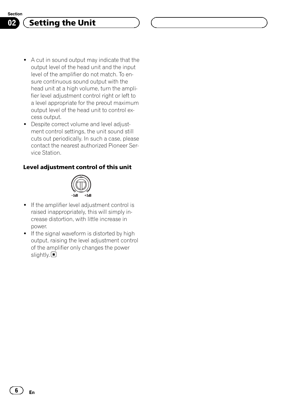 02 setting the unit | Pioneer RS-A99 User Manual | Page 6 / 16
