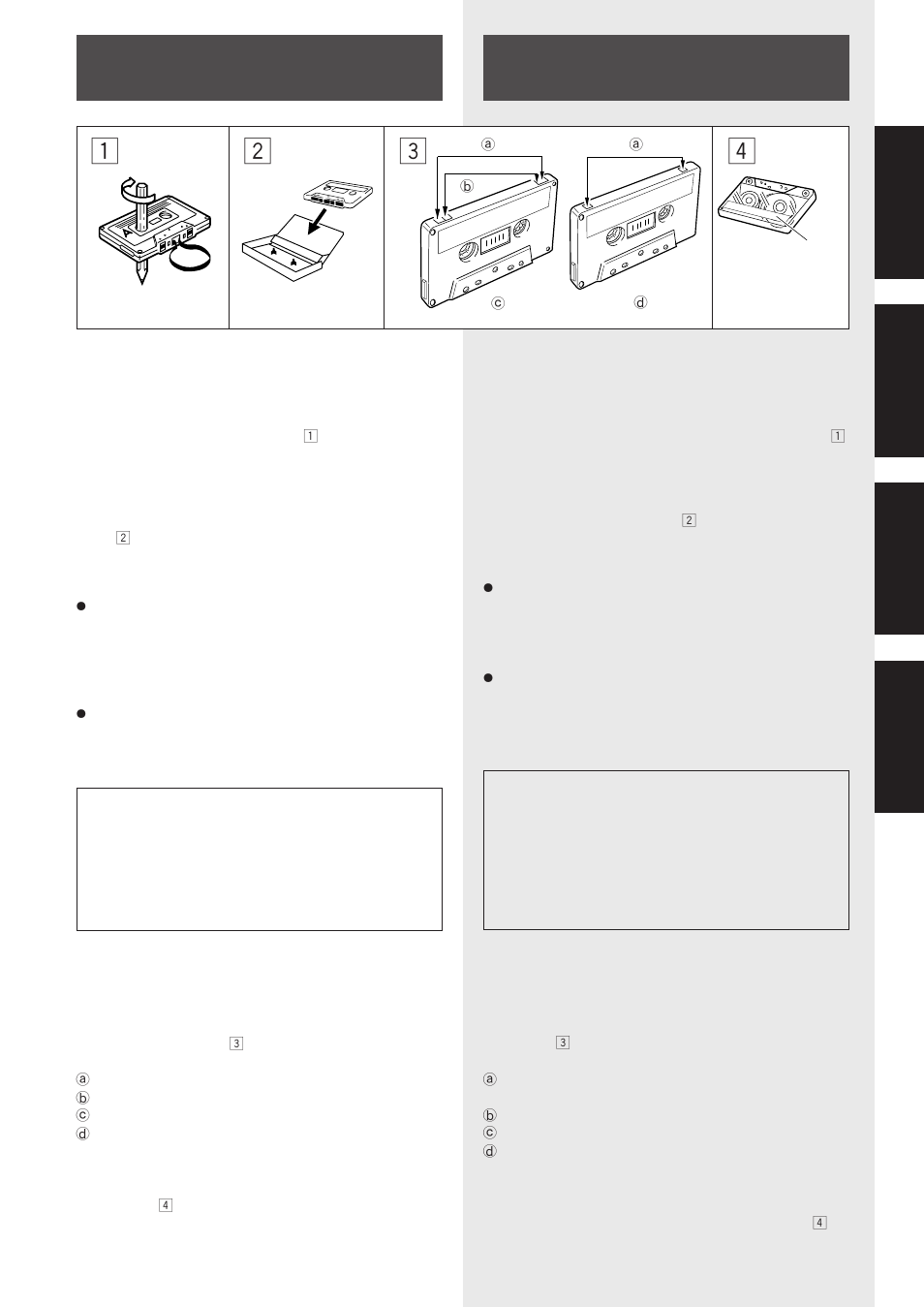 Handhabung von cassettenbändern, Avvertenze per l’uso delle cassette, English français deutsch italiano | Pioneer CT-IS21 User Manual | Page 17 / 56