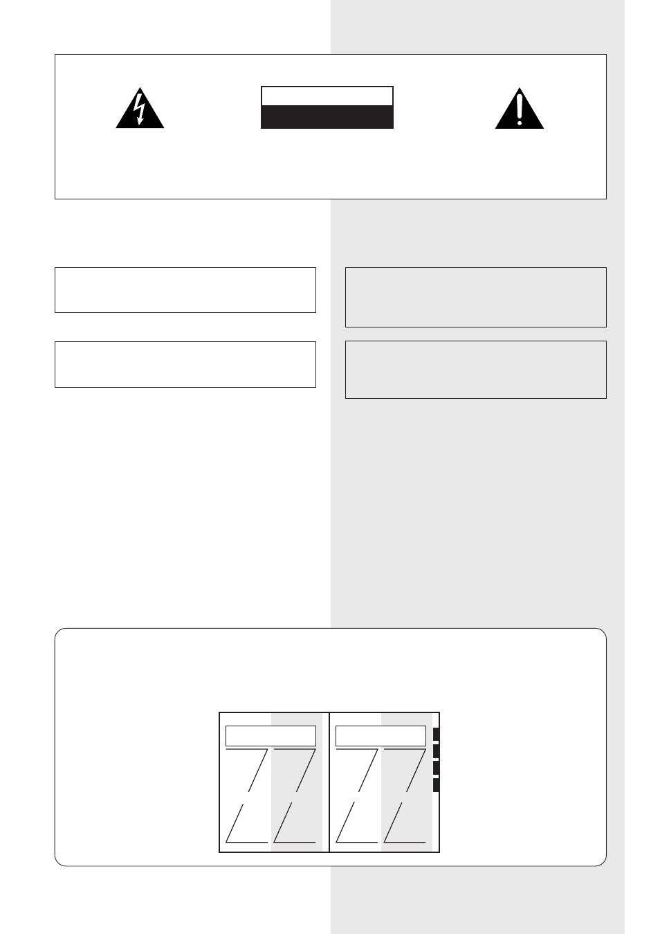 Important 1, Warning, Caution | Attention, Power-cord caution | Pioneer CT-IS21 User Manual | Page 2 / 56