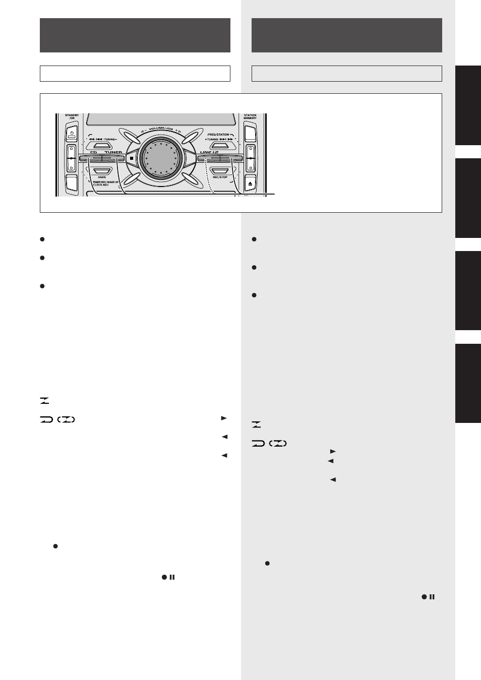 Bandaufnahme, Grundlegende bedienung, Registrazione su nastro a cassette | Operazioni principali, Grundlegende bedienung operazioni principali | Pioneer CT-IS21 User Manual | Page 25 / 56