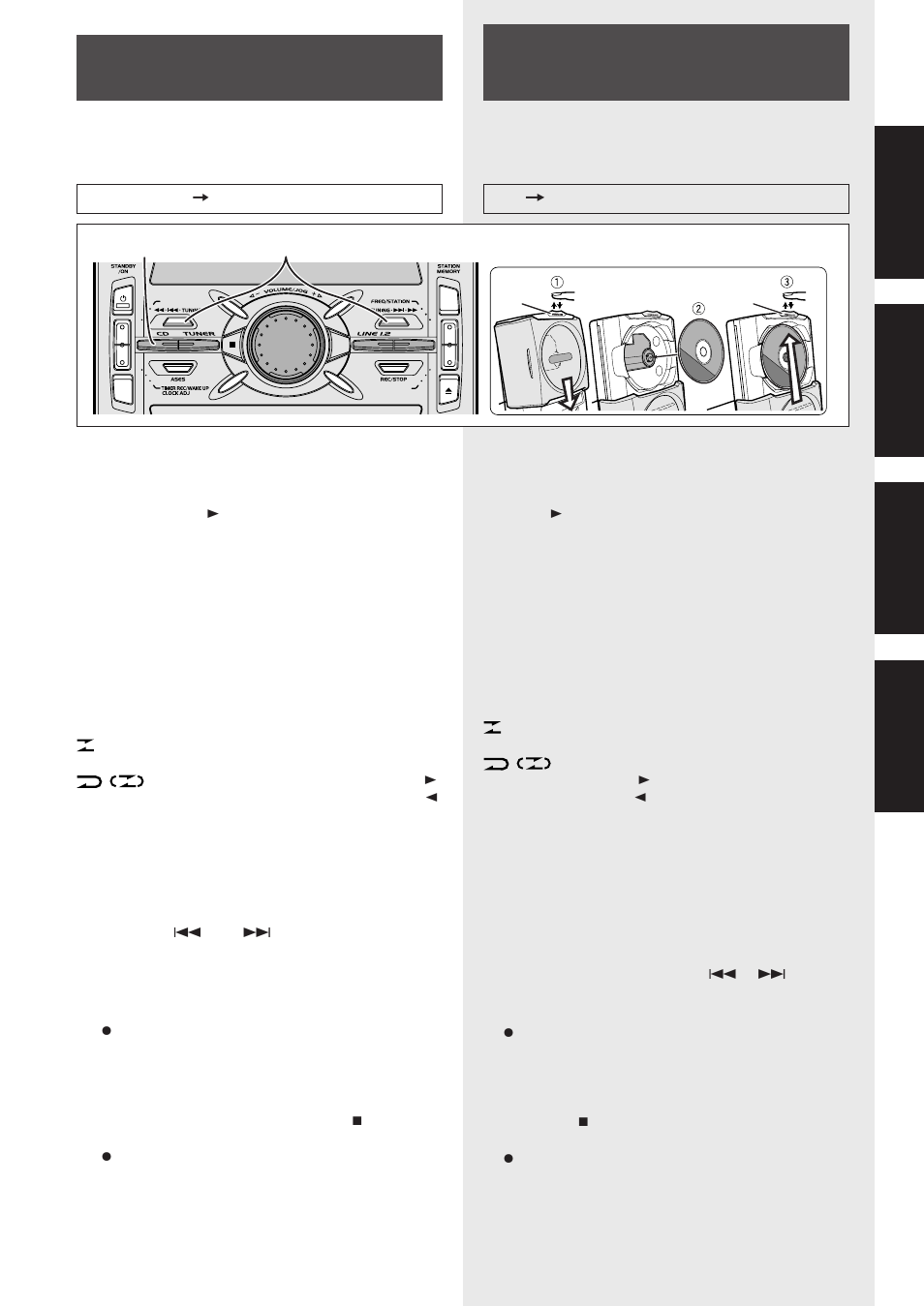 Compact disc, Cassettenband (dieses gerät), Nastro (questo apparecchio) | English français deutsch italiano | Pioneer CT-IS21 User Manual | Page 29 / 56