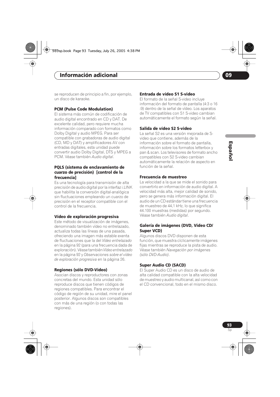 Información adicional 09 | Pioneer DV-989AVi-S User Manual | Page 191 / 202