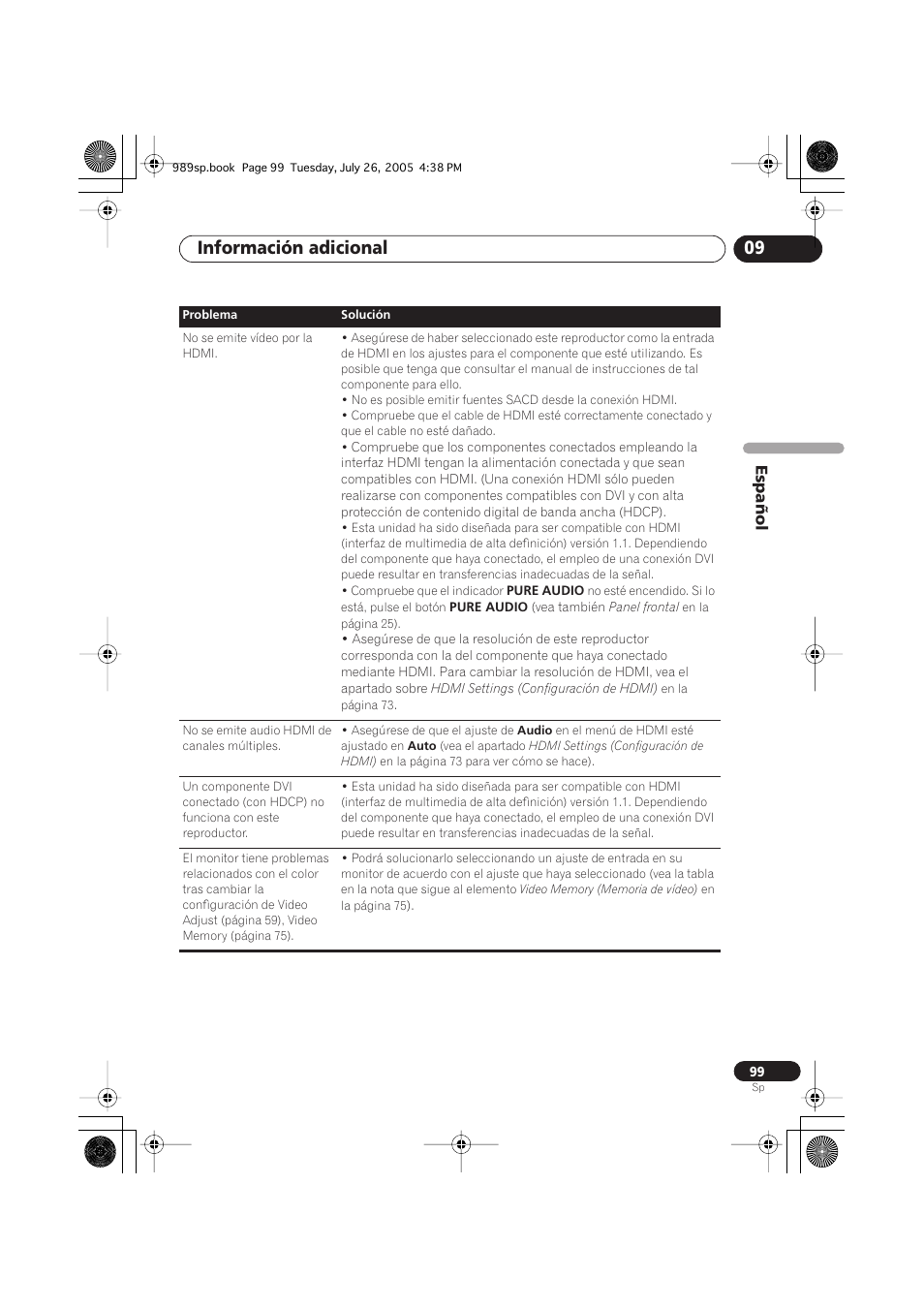 Información adicional 09 | Pioneer DV-989AVi-S User Manual | Page 197 / 202