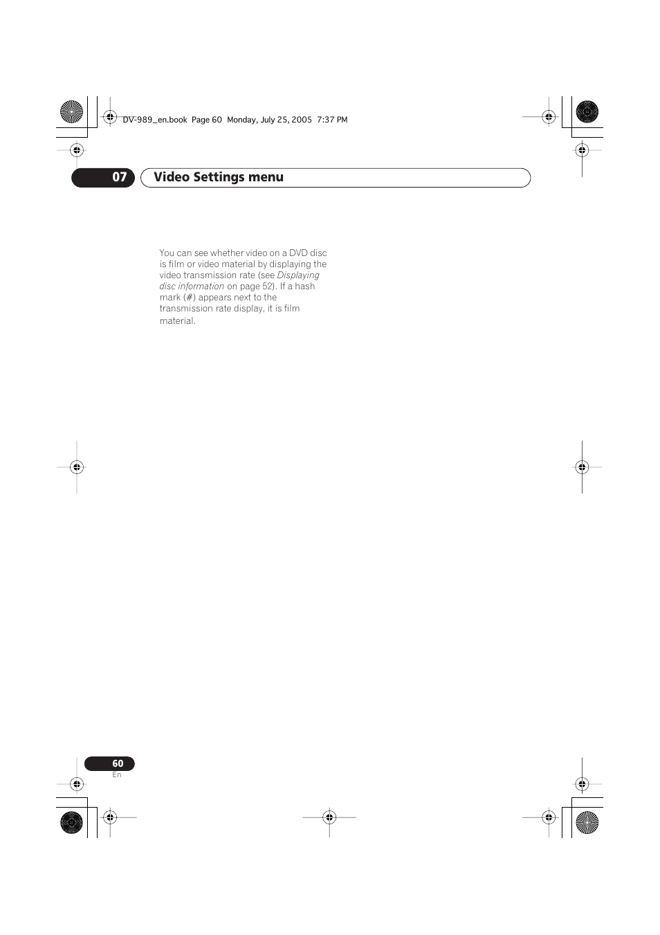 Video settings menu 07 | Pioneer DV-989AVi-S User Manual | Page 60 / 202