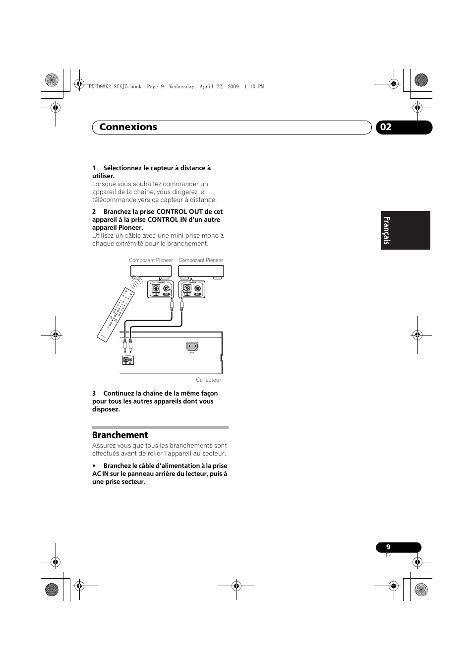 Branchement, Connexions 02 | Pioneer PD-D9MK2-K User Manual | Page 27 / 128