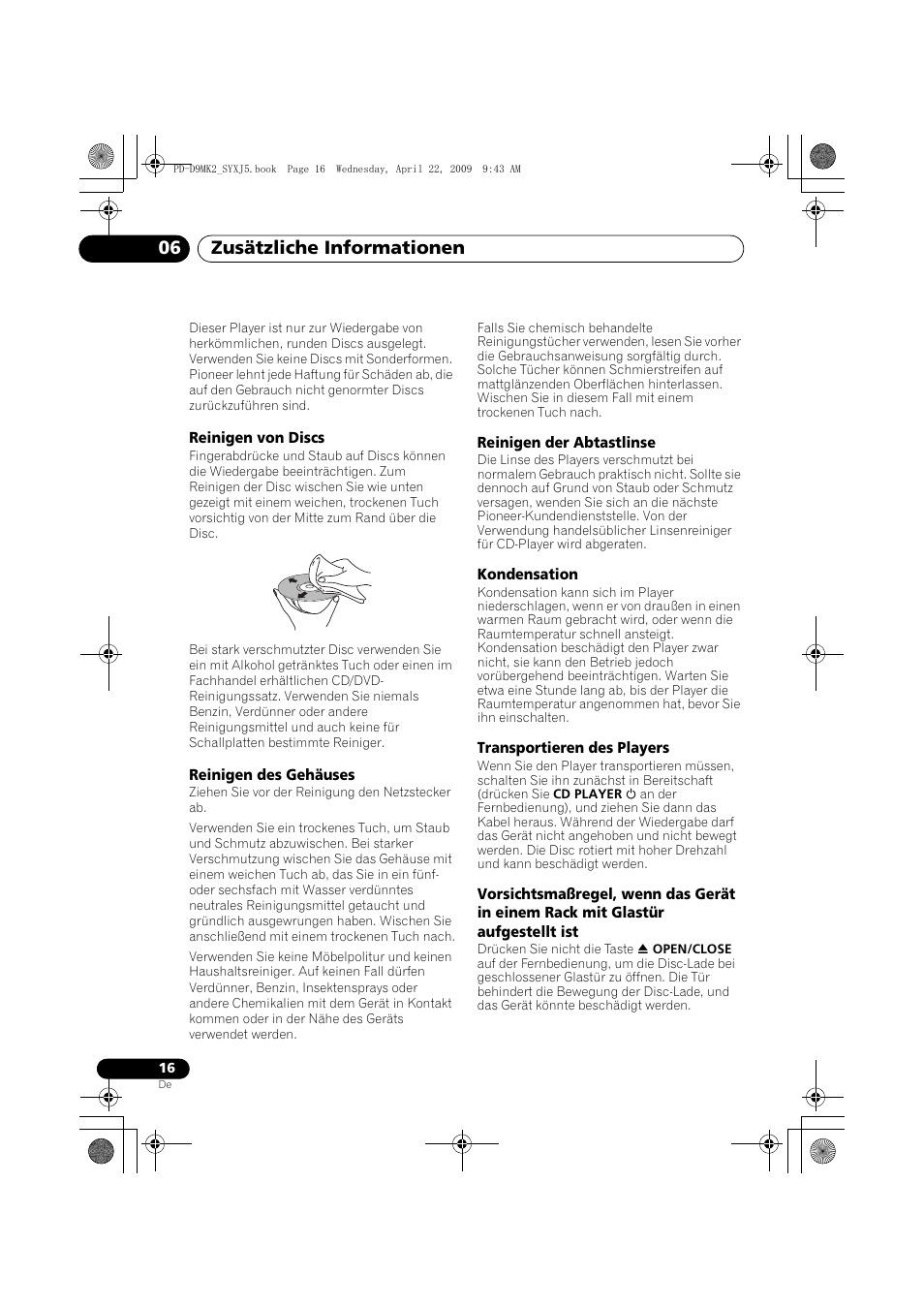 Zusätzliche informationen 06 | Pioneer PD-D9MK2-K User Manual | Page 52 / 128