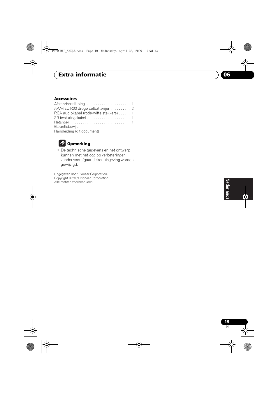 Extra informatie 06 | Pioneer PD-D9MK2-K User Manual | Page 73 / 128