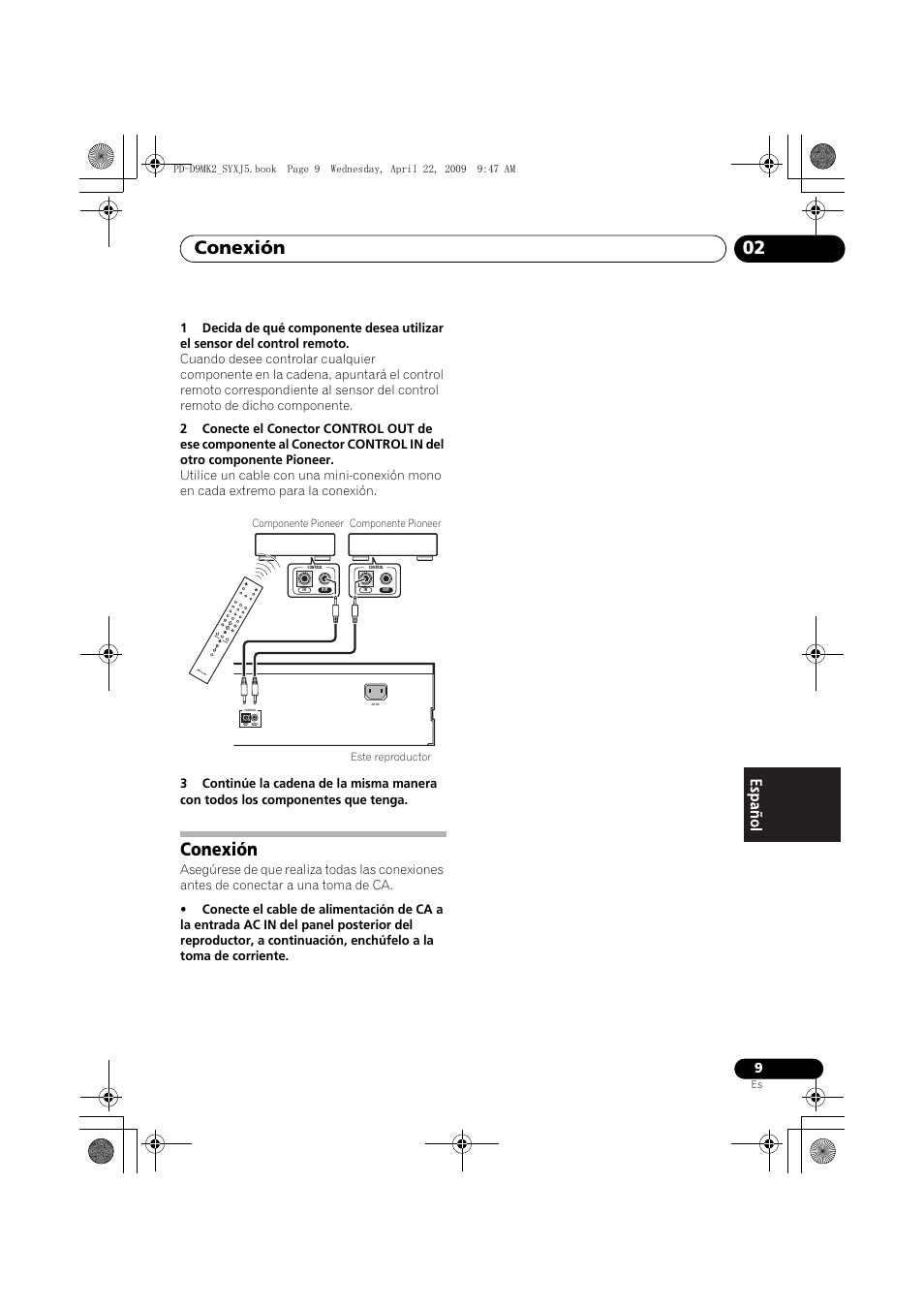 Conexión, Conexión 02 | Pioneer PD-D9MK2-K User Manual | Page 99 / 128