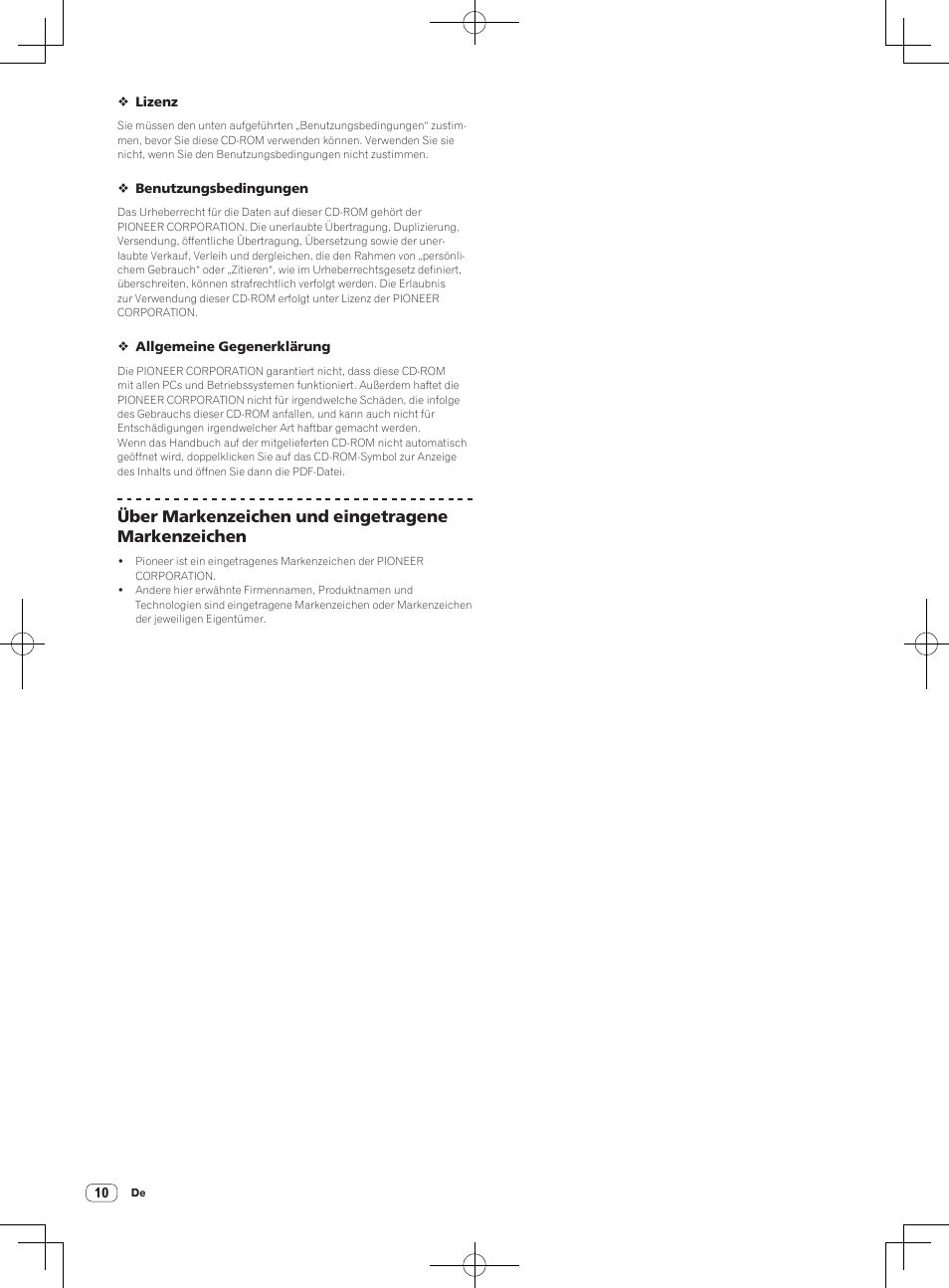 Über markenzeichen und eingetragene markenzeichen | Pioneer DDJ-ERGO-V User Manual | Page 10 / 28