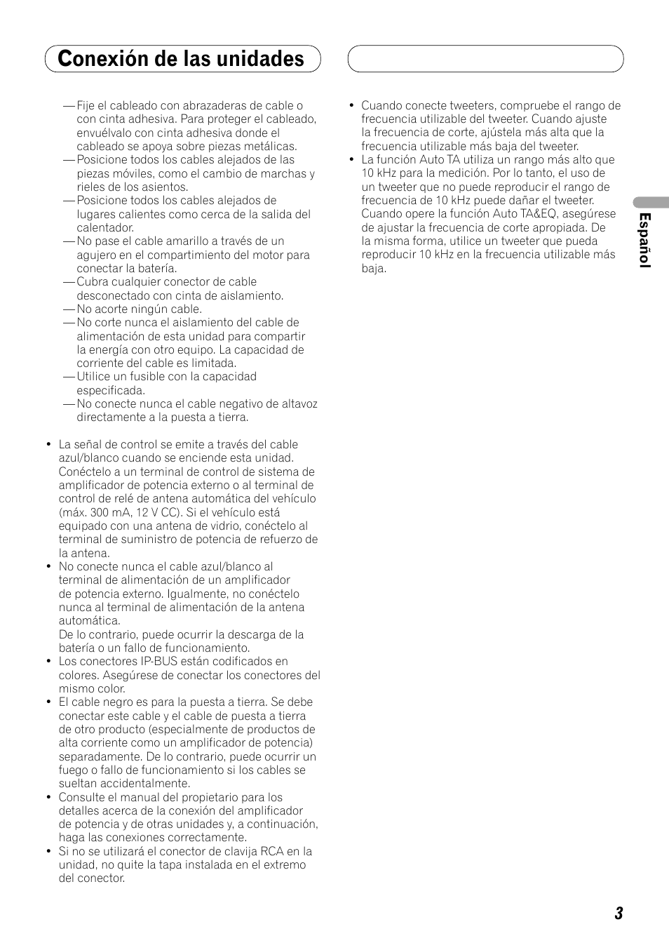 Conexión de las unidades | Pioneer DEX-P99RS User Manual | Page 17 / 99
