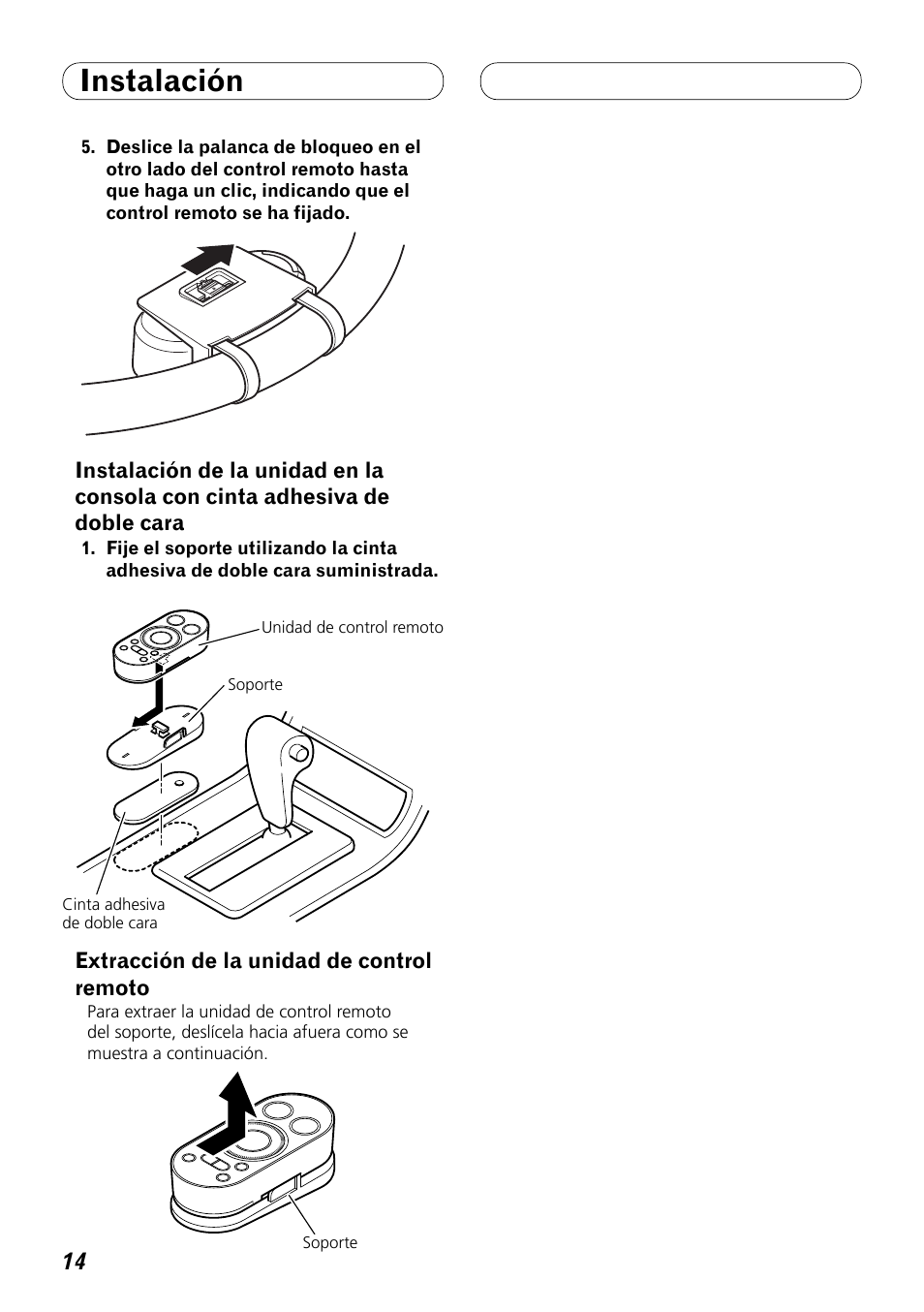 Instalación | Pioneer DEX-P99RS User Manual | Page 28 / 99