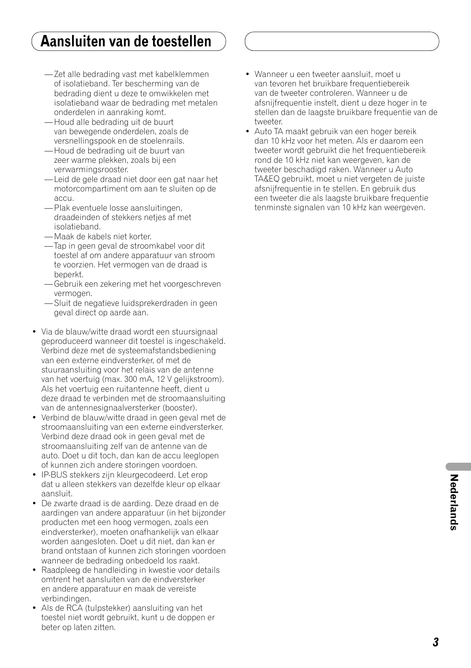 Aansluiten van de toestellen | Pioneer DEX-P99RS User Manual | Page 73 / 99