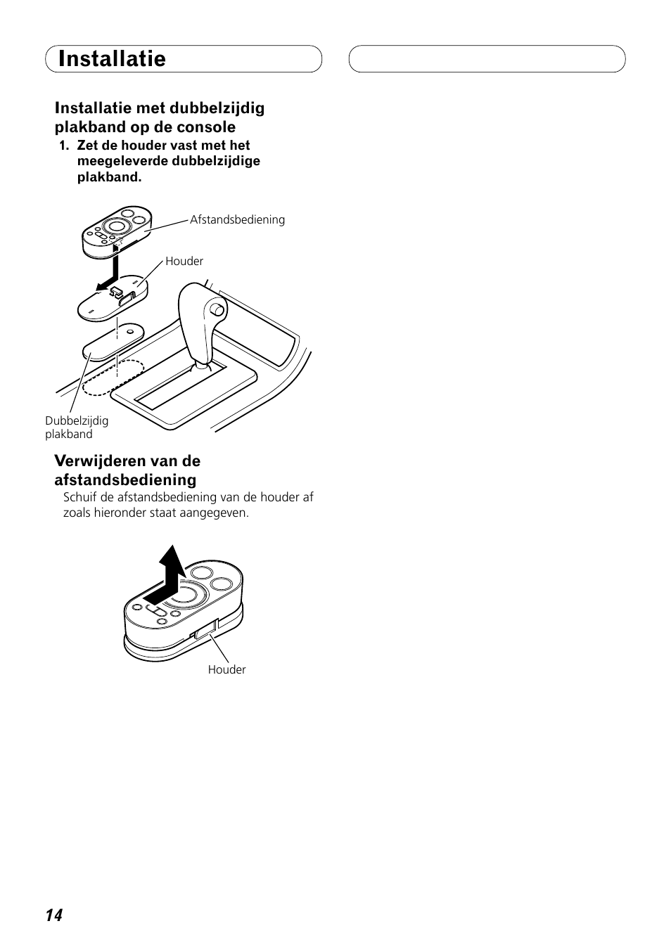 Installatie | Pioneer DEX-P99RS User Manual | Page 84 / 99