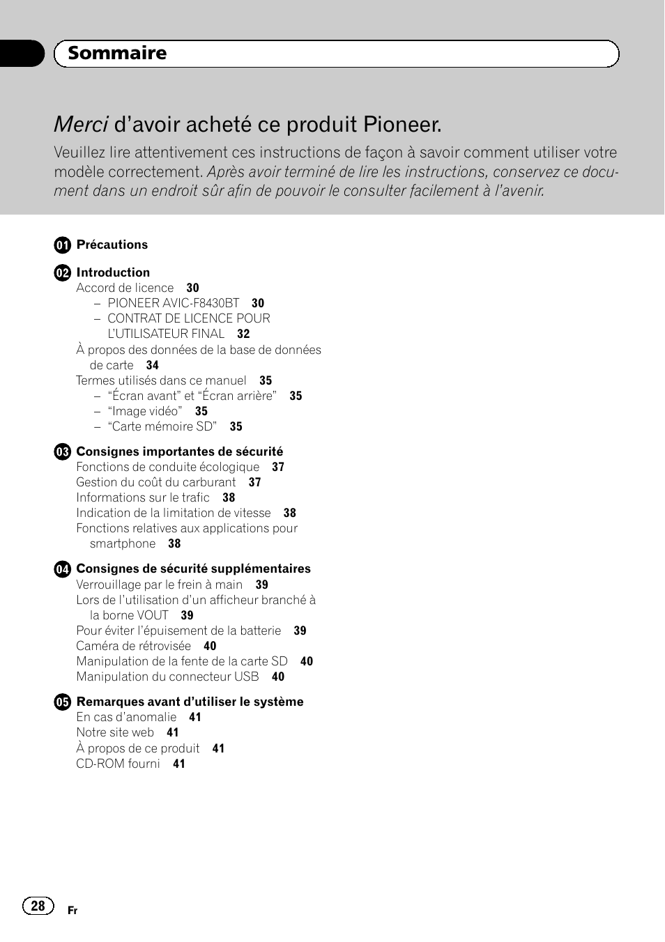 Pioneer AVIC-F8430BT User Manual | Page 28 / 104