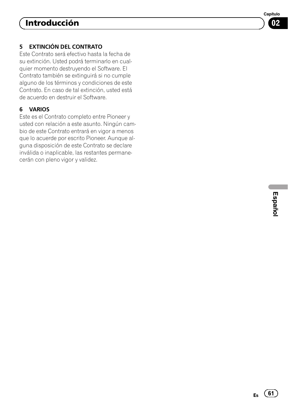 02 introducción | Pioneer AVIC-F8430BT User Manual | Page 61 / 104