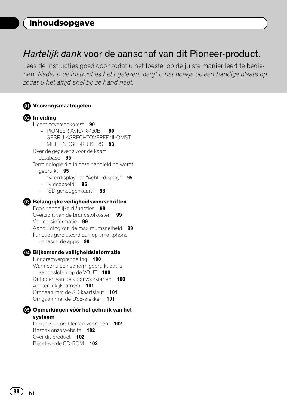 Pioneer AVIC-F8430BT User Manual | Page 88 / 104