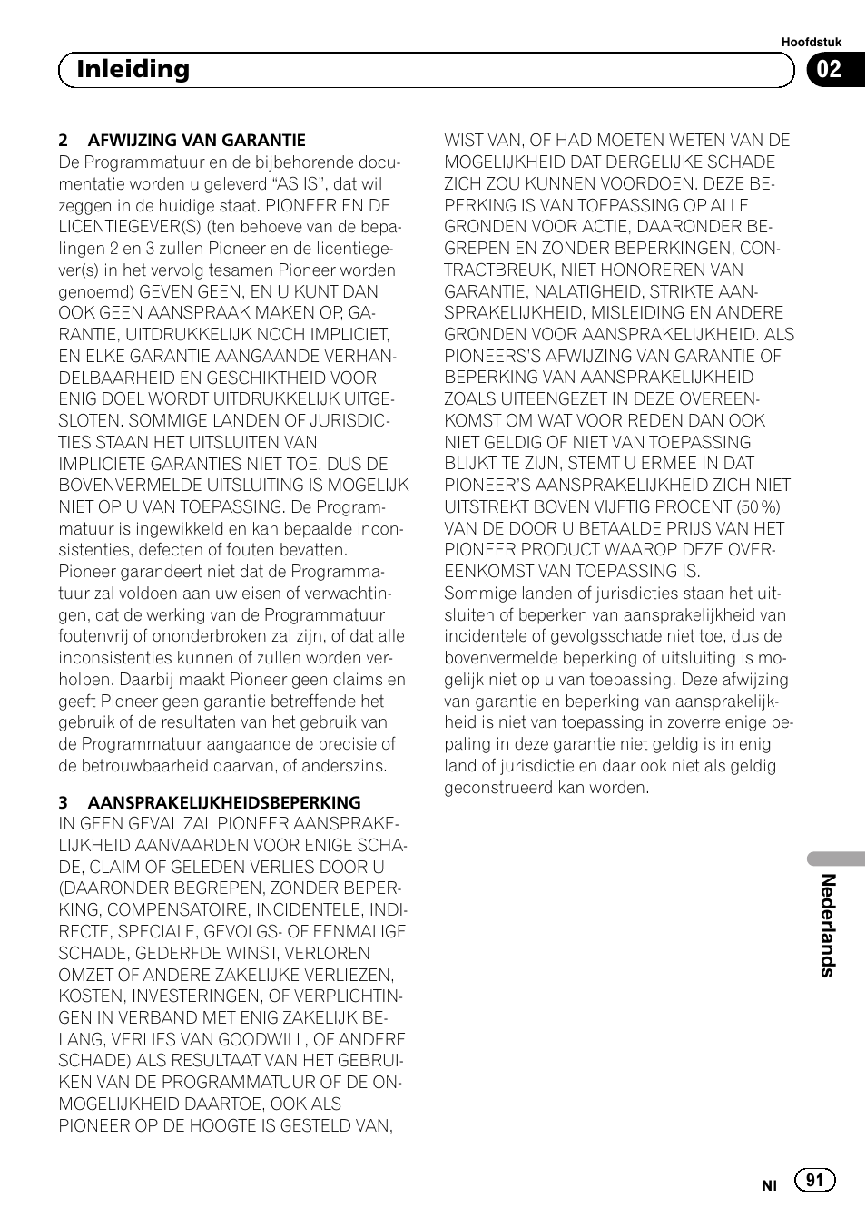 02 inleiding | Pioneer AVIC-F8430BT User Manual | Page 91 / 104