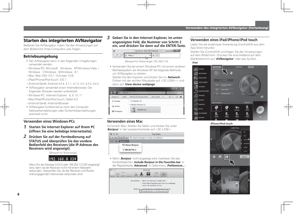 Starten des integrierten avnavigator | Pioneer SC-LX58-K User Manual | Page 24 / 76