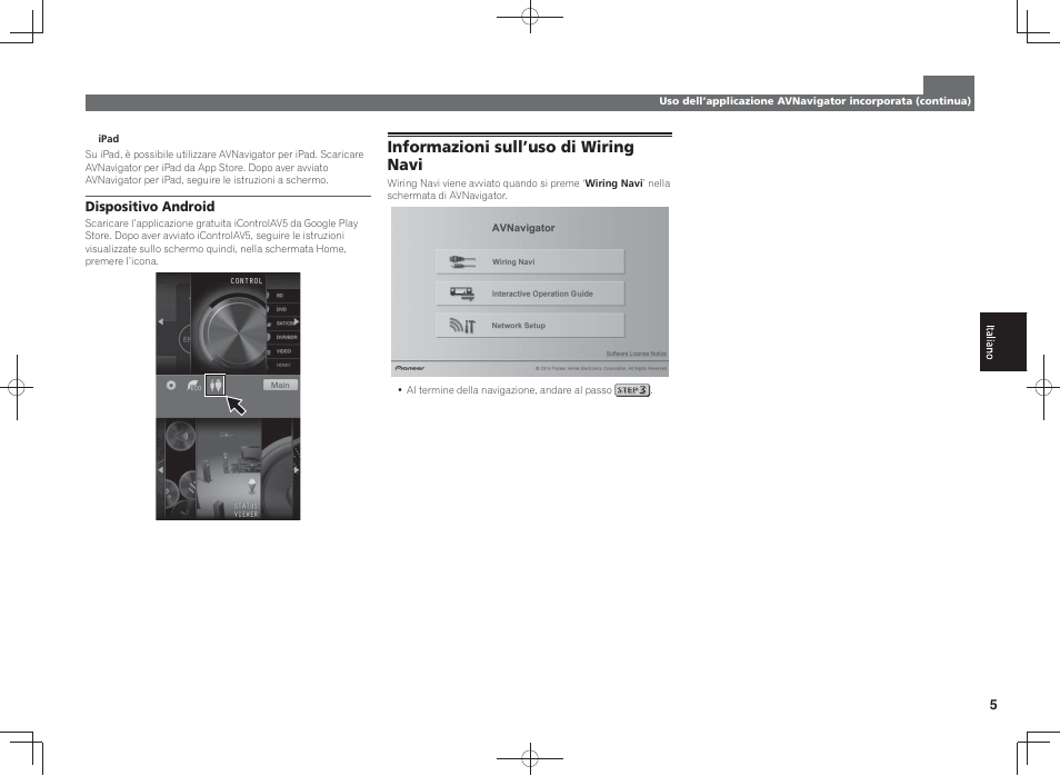 Informazioni sull’uso di wiring navi | Pioneer SC-LX58-K User Manual | Page 35 / 76