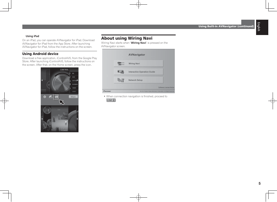 About using wiring navi | Pioneer SC-LX58-K User Manual | Page 5 / 76