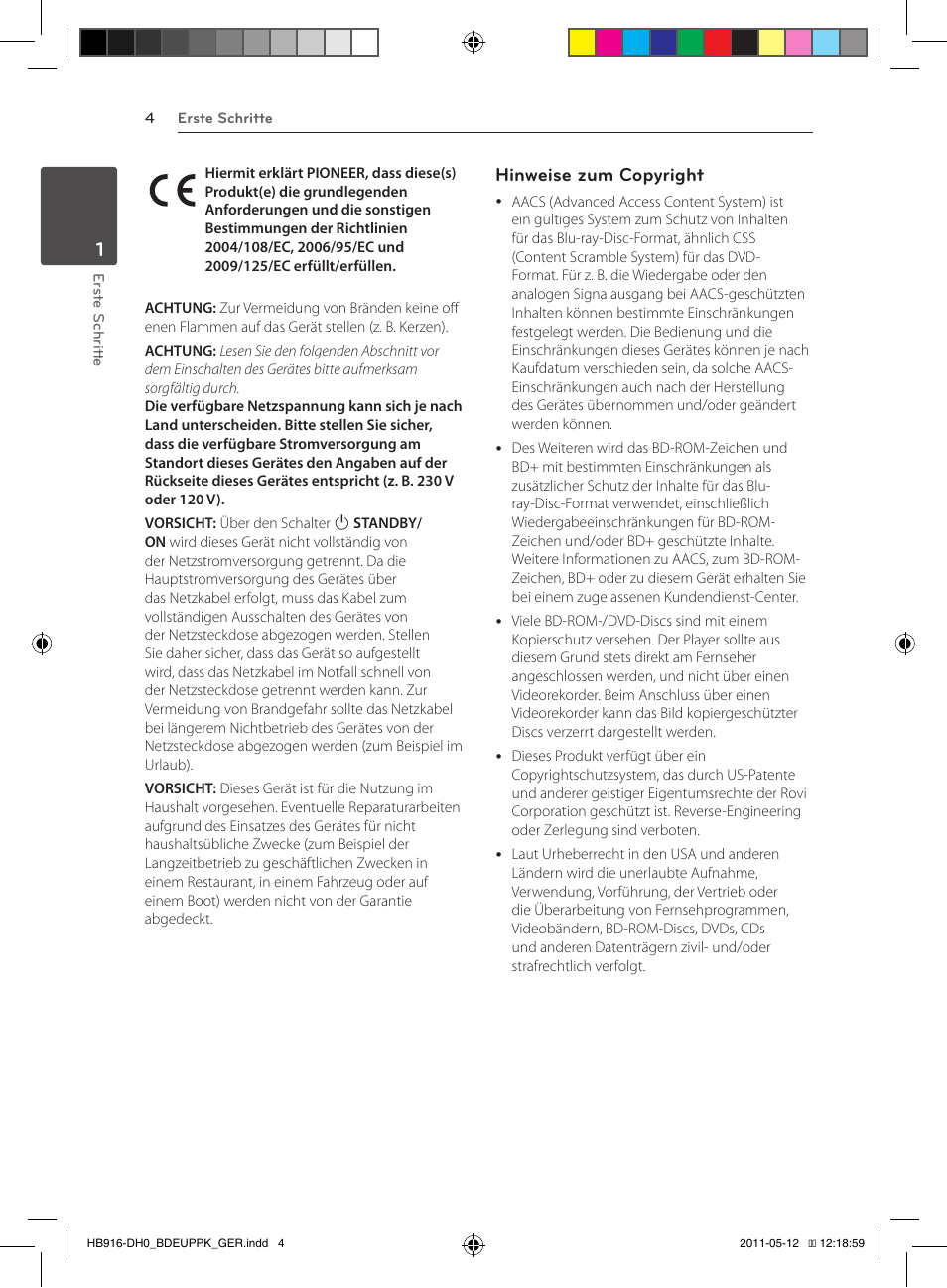 Hinweise zum copyright | Pioneer BCS-414 User Manual | Page 138 / 400