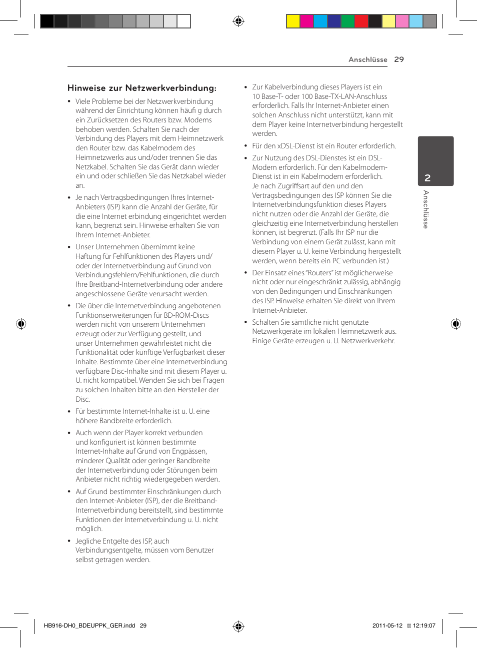 Hinweise zur netzwerkverbindung | Pioneer BCS-414 User Manual | Page 163 / 400