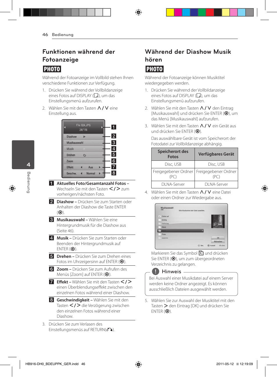 Funktionen während der fotoanzeige i, Während der diashow musik hören i | Pioneer BCS-414 User Manual | Page 180 / 400