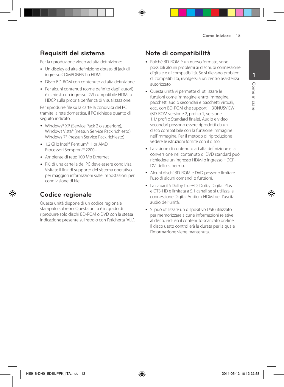 Requisiti del sistema, Codice regionale | Pioneer BCS-414 User Manual | Page 211 / 400