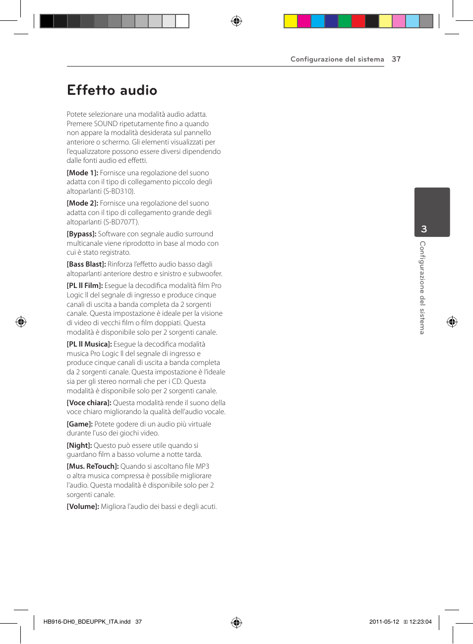 37 effetto audio, Effetto audio | Pioneer BCS-414 User Manual | Page 235 / 400