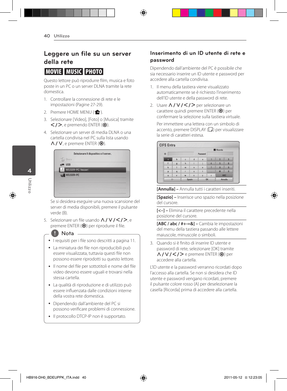 40 – leggere un file su un server della rete, Leggere un file su un server della rete yui | Pioneer BCS-414 User Manual | Page 238 / 400