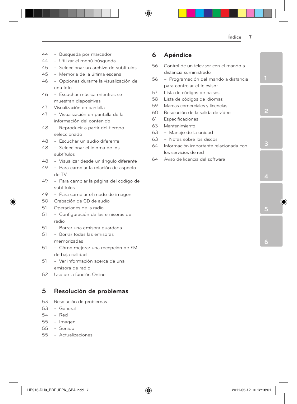 5 resolución de problemas, 6 apéndice | Pioneer BCS-414 User Manual | Page 269 / 400