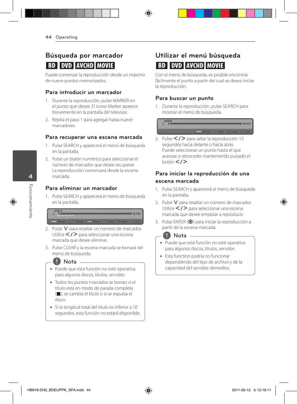 Búsqueda por marcador eroy, Utilizar el menú búsqueda eroy | Pioneer BCS-414 User Manual | Page 306 / 400