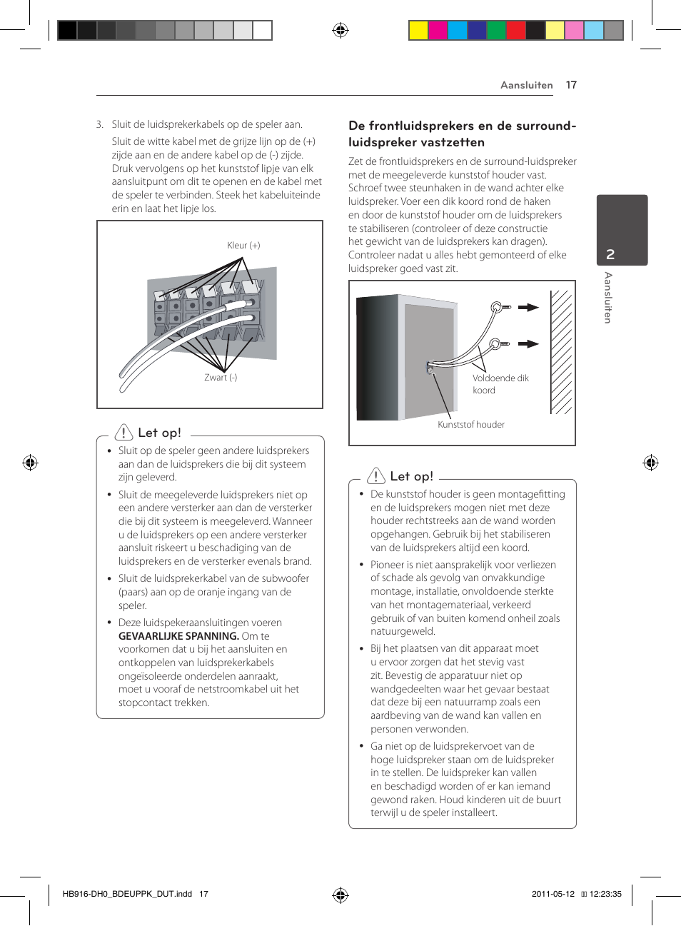 Let op | Pioneer BCS-414 User Manual | Page 343 / 400