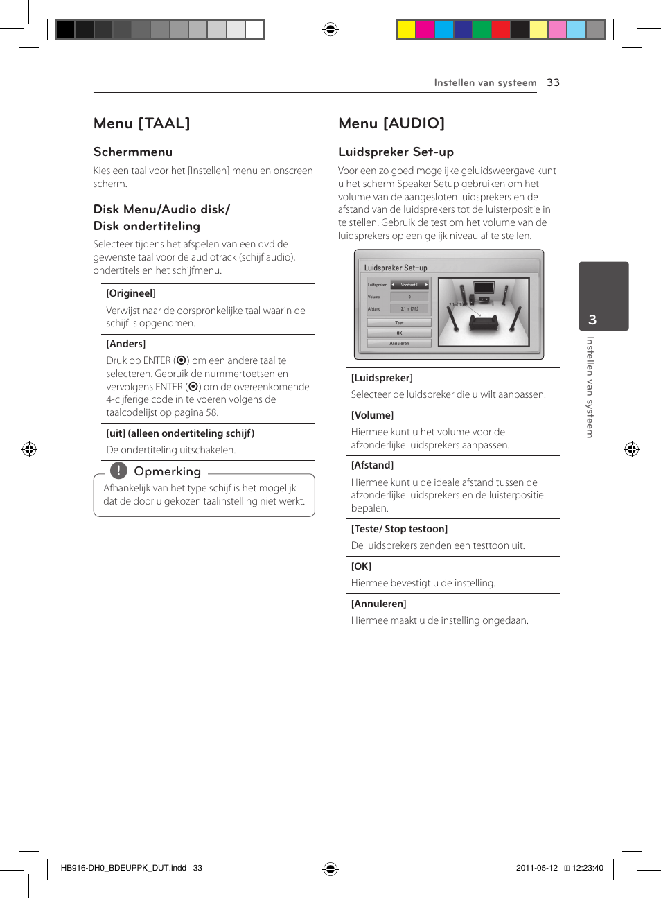 33 – menu [taal] 33 – menu [audio, Menu [taal, Menu [audio | Pioneer BCS-414 User Manual | Page 359 / 400