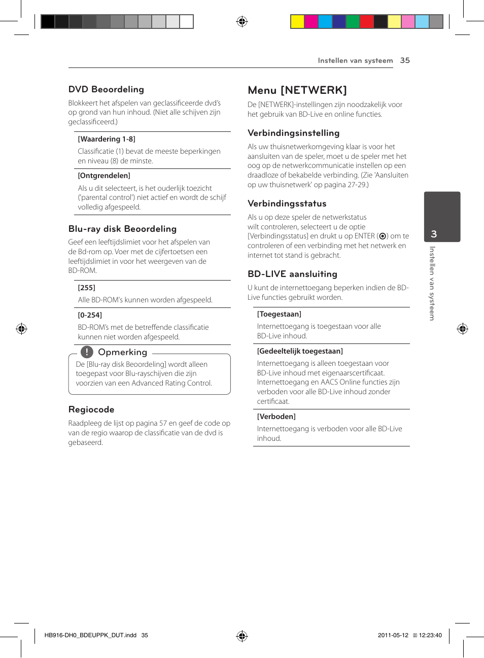 35 – menu [netwerk, Menu [netwerk | Pioneer BCS-414 User Manual | Page 361 / 400