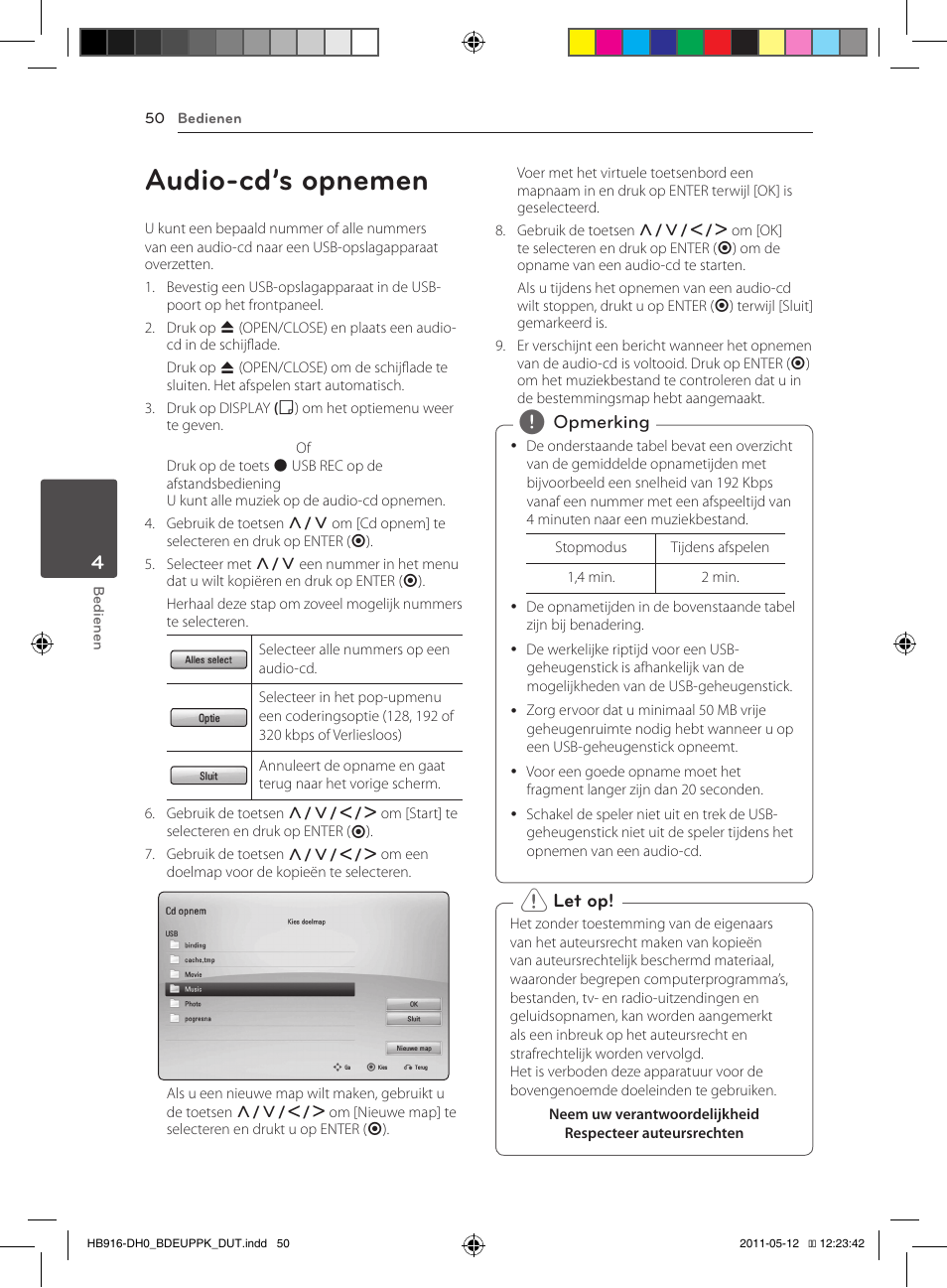 50 audio-cd’s opnemen, Audio-cd’s opnemen | Pioneer BCS-414 User Manual | Page 376 / 400