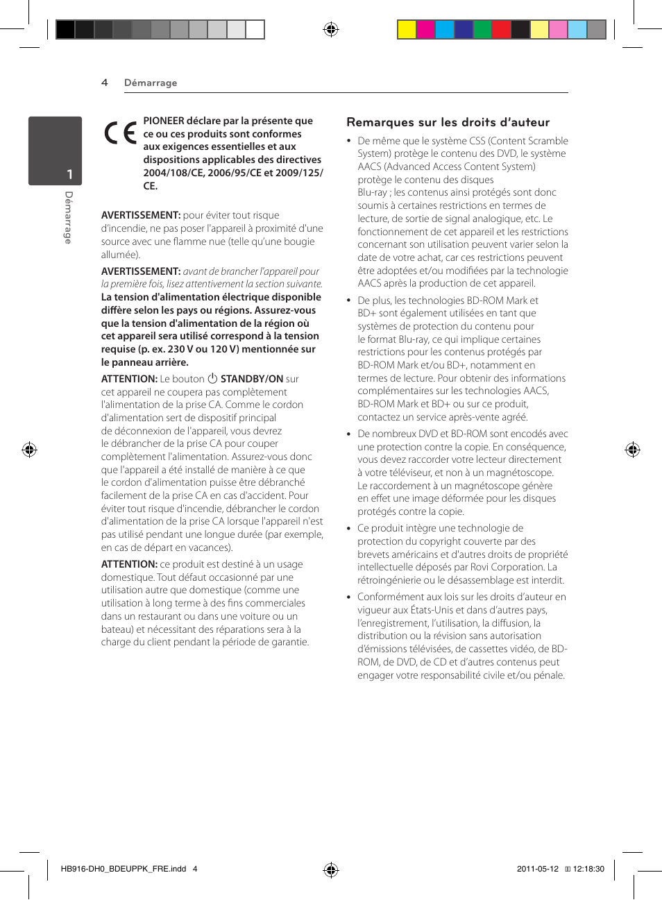 Remarques sur les droits d’auteur | Pioneer BCS-414 User Manual | Page 68 / 400