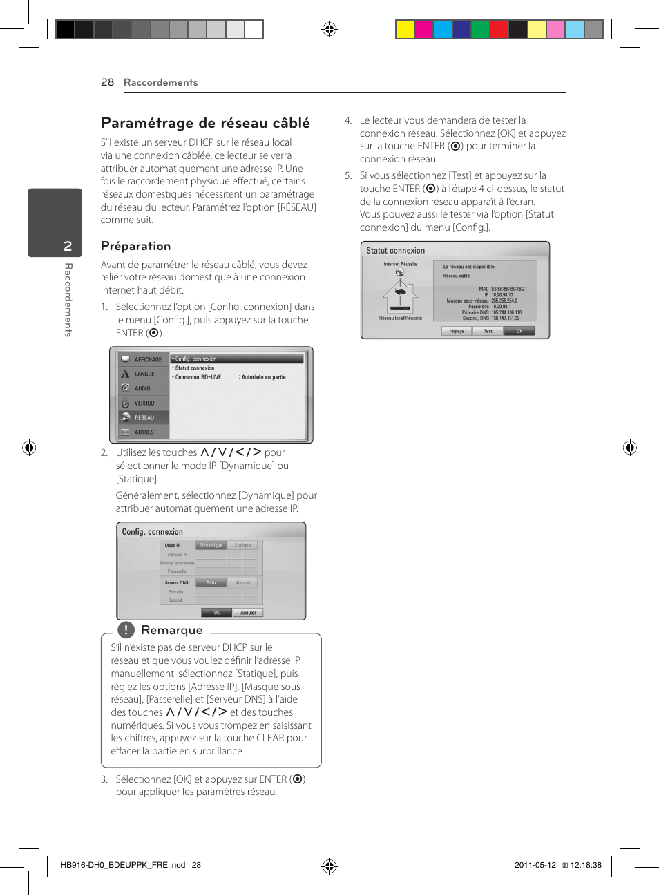 28 – paramétrage de réseau câblé, Paramétrage de réseau câblé | Pioneer BCS-414 User Manual | Page 92 / 400