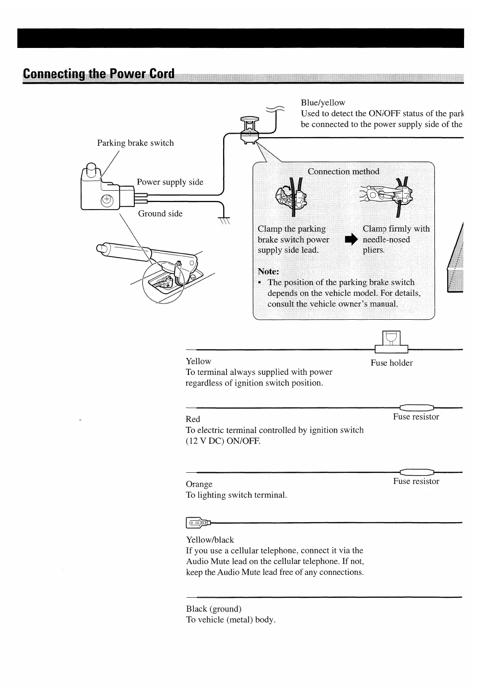 Connecting the power cord | Pioneer AVM-P7000R User Manual | Page 4 / 25