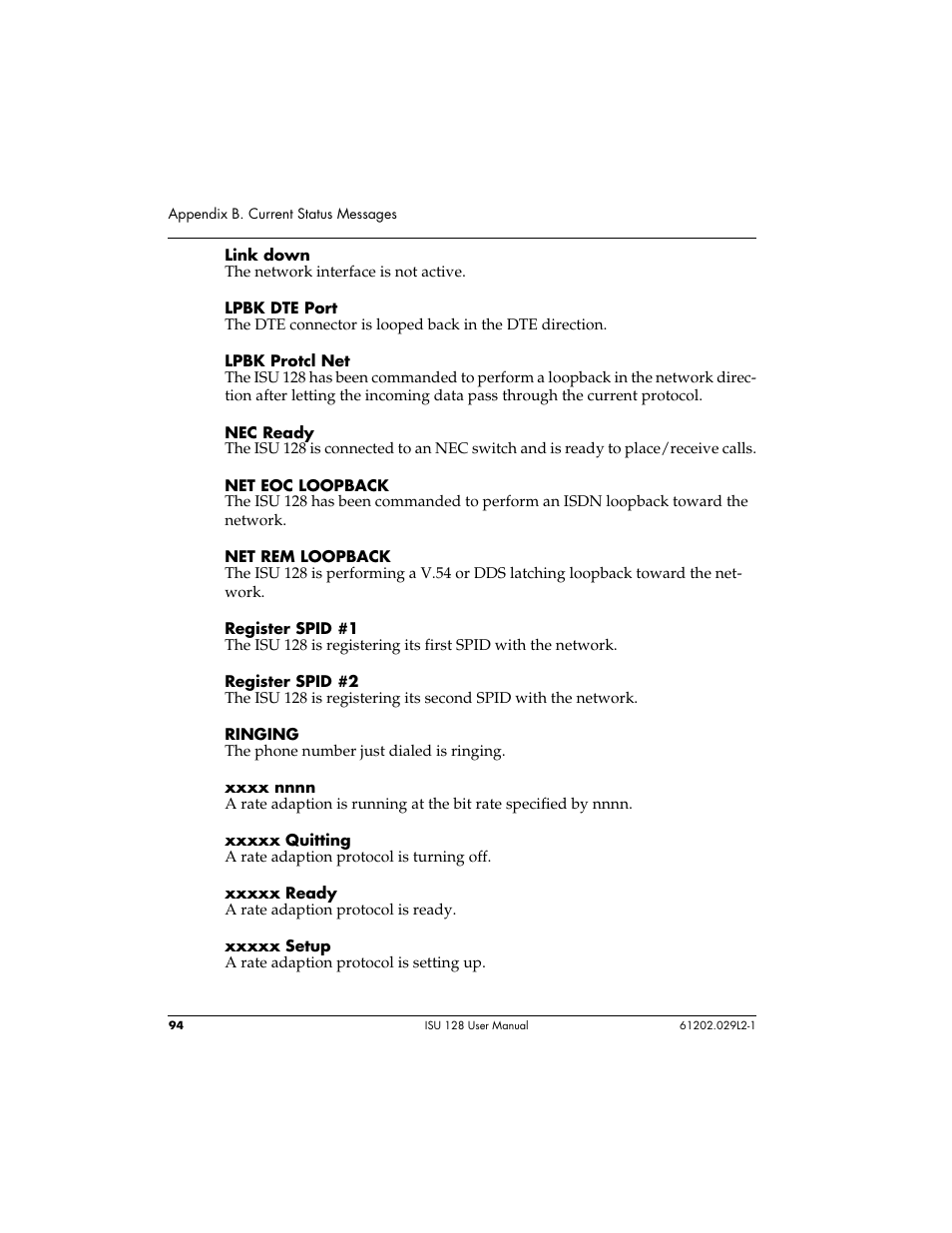 ADTRAN ISU 128 User Manual | Page 109 / 152