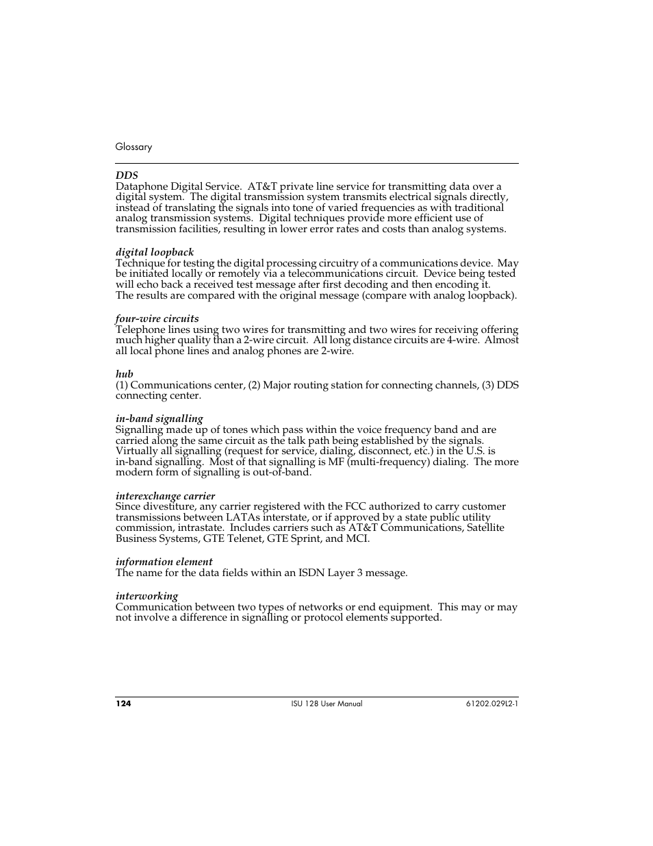 ADTRAN ISU 128 User Manual | Page 139 / 152