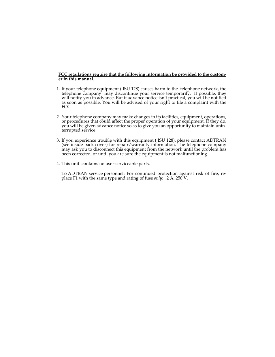 ADTRAN ISU 128 User Manual | Page 3 / 152