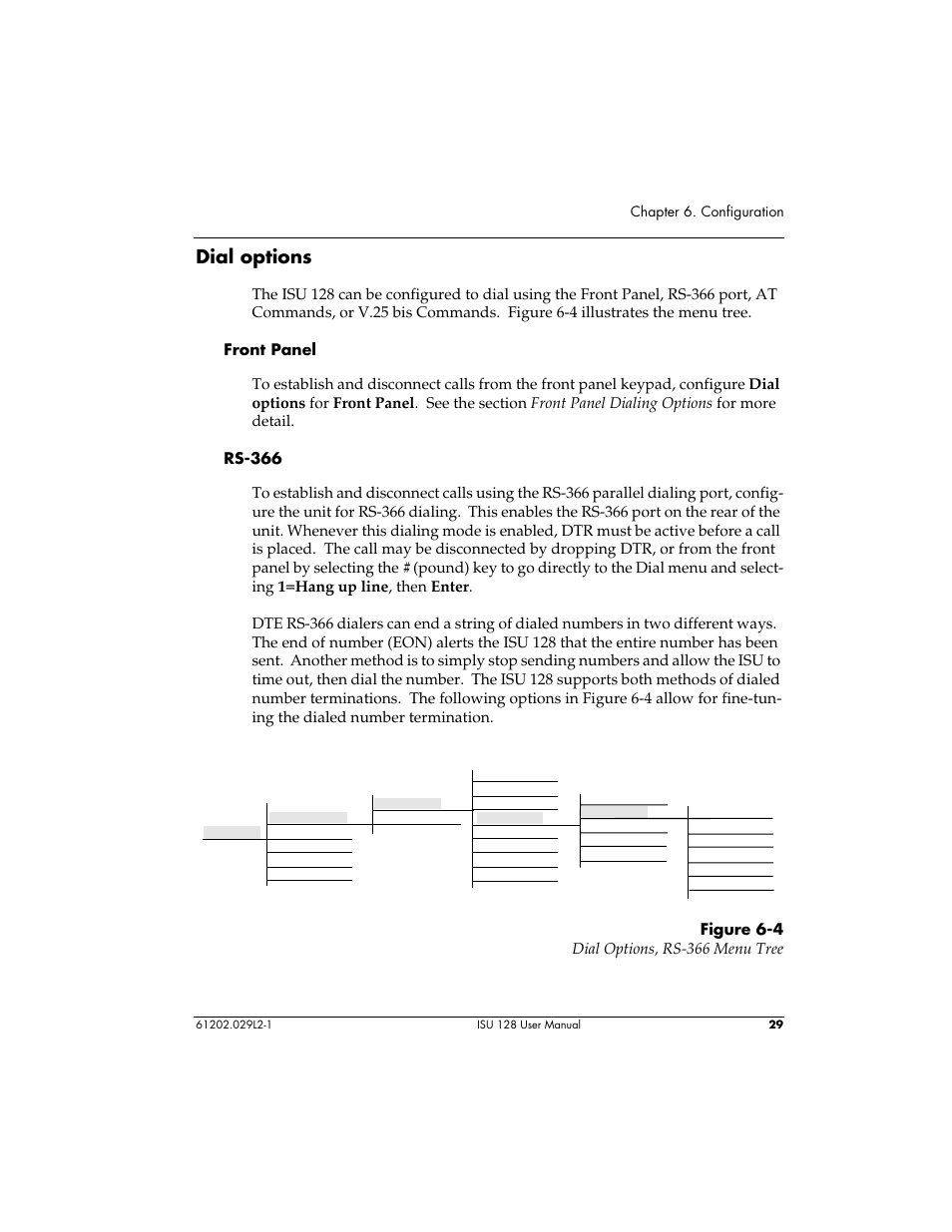 Dial options | ADTRAN ISU 128 User Manual | Page 44 / 152