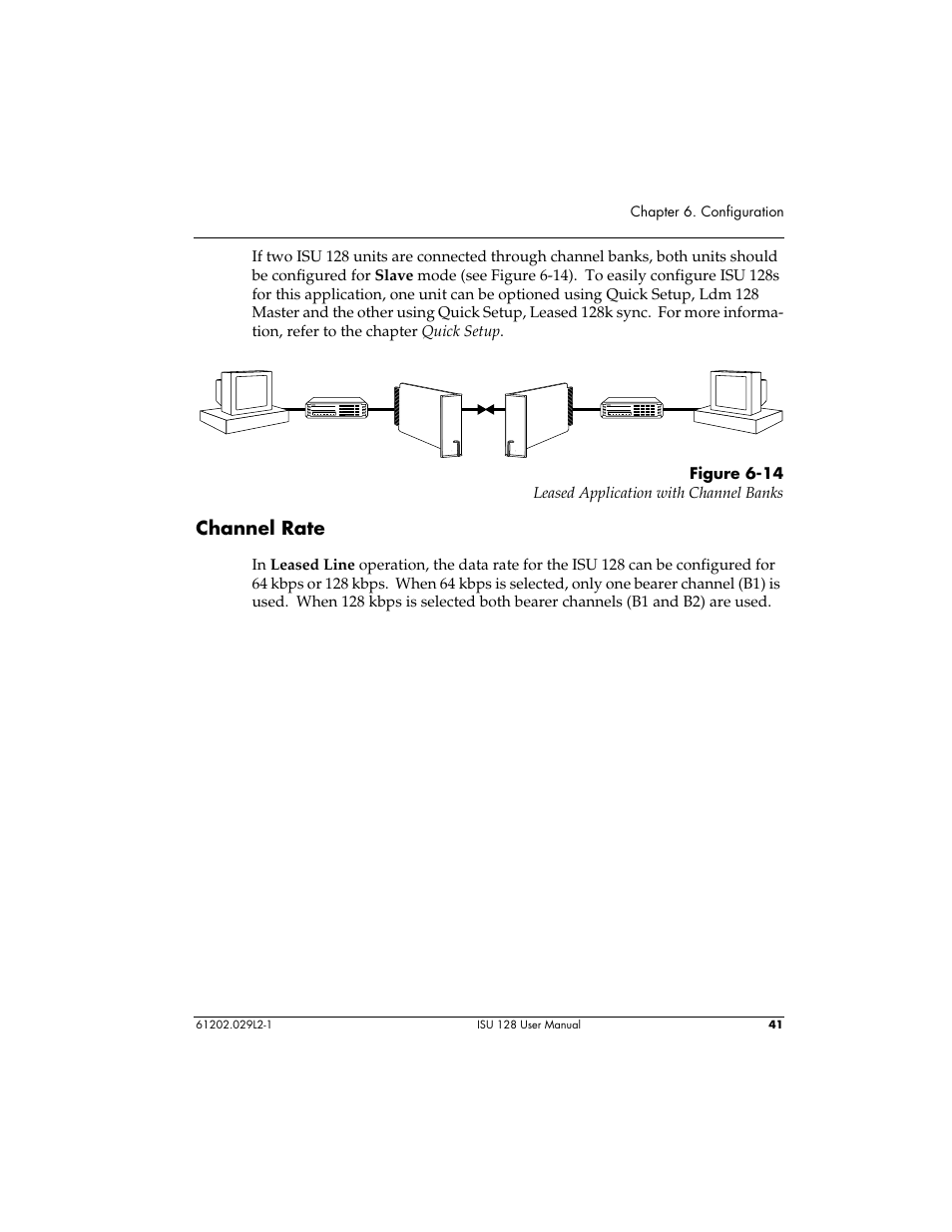Channel rate | ADTRAN ISU 128 User Manual | Page 56 / 152